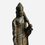 Antique Thai Copper Buddha Statue Rattanakosin Period 19th Century Bronze Amulet