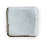 Antique Canton Enamel on Copper Plate 4.25" Hand-Painted Square Tray 1800s