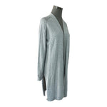 89th & Madison Open Front Knit Duster Cardigan Gray Womens Size M