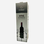 SORBUS 3-Piece Wine Stakes Picnic Set Glass & Bottle Holders Outdoor Metal NIB