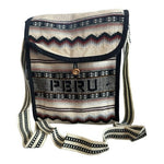 Peru Andean Wool Canvas Crossbody Shoulder Bag Unisex Handmade NWOT