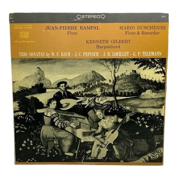 LP Jean-Pierre Rampal - Trio Sonatas By W. F. Bach Vinyl Record