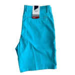 IZOD Men's Classic Fit Golf Shorts 36 Teal Blue 10" Inseam Sun Control NWT