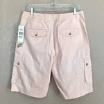 Lauren Ralph Lauren Women's Peach Bermuda Cargo Shorts 8 Cotton 6 Pockets NWT