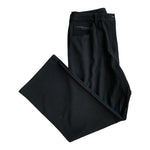 CHICO'S Women's Black Flat Front Capri Pants Size 1.5 (US 8/10) Mid Rise Fitted