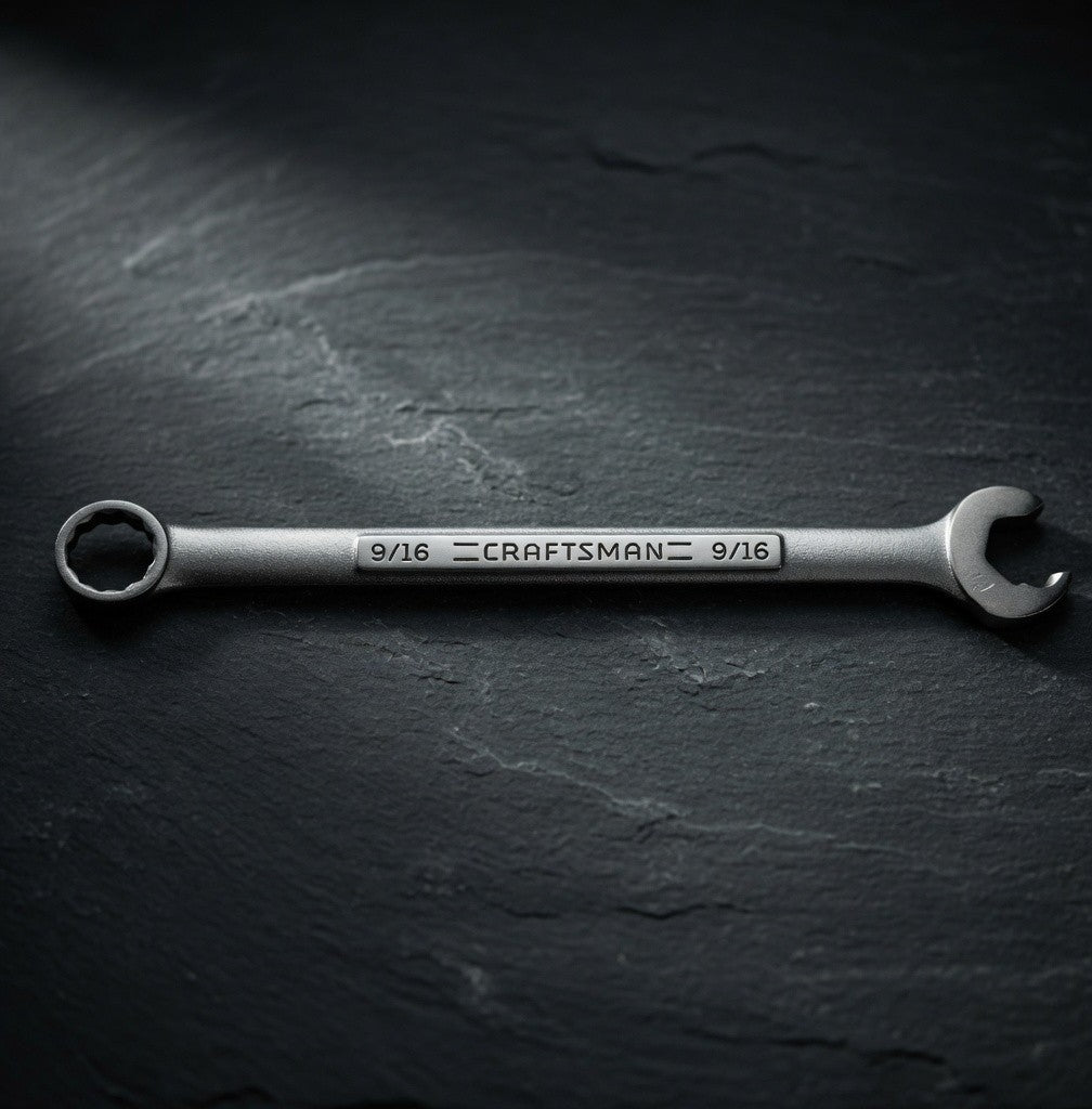 Vintage Craftsman 9/16" Combination Wrench 12-Point SAE USA 8.75" EXC