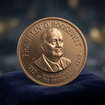1968 Shell Presidential Hall of Fame Coin / Token Franklin D Roosevelt