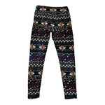 LuLaRoe Velvety Soft Grey Geometric Print Leggings One Size Capri VG
