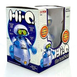 Hi-Q Inteli-bot Interactive Robot Toy NIB Silver Poseable Sound FX Sensor System