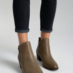 Lucky Brand Women's Basel Leather Ankle Booties 5.5 (EU 36) Tan Toffee NIB