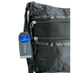 Nautica Black Nylon Captain's Quarters Hobo Crossbody Travel Bag NWT