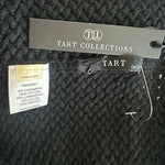 TART Collection Black Cable Knit Infinity Scarf Unisex Neck Warmer NWT