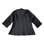 LINO USA Black Beaded Embroidered Blouse 3/4 Sleeve Oversized Size 3XL NWT