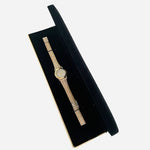 Vintage Oleg Cassini Silver-Gold Stainless Steel Women's Watch Certificate New