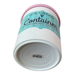 Ice Cream Container 1 Quart Pink White Blue Reusable Freezer Storage NWOT