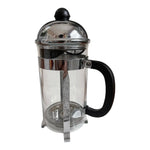 Vintage French Press BONJOUR 10" Black Stainless Steel Coffee Pot Coffee Maker