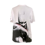BATMAN Arkham City Graphic T-Shirt Cotton White Men’s XL Superhero Tee NIB