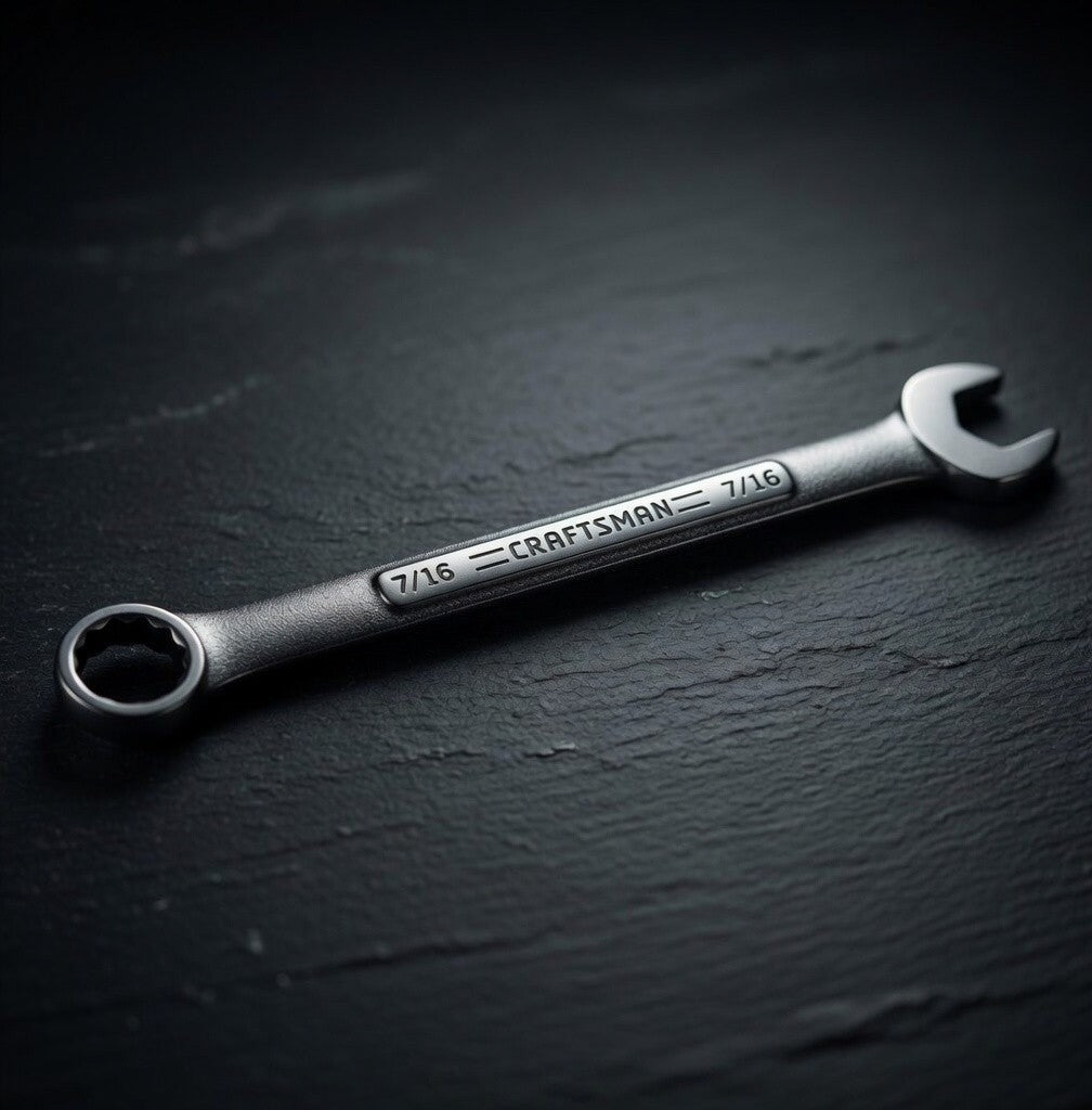 Craftsman Industrial 7/16" Combination Wrench USA Forged Steel VG