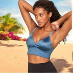 Adore Me Kali Contour Sports Bra Blue S Athletic Padded Workout Top NWT