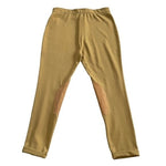 LIZ CLAIBORNE Mustard High Waist Equestrian Rider Pants Sz L Stretch Cuffed NWT