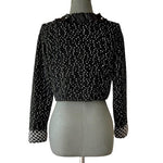 Maria Grazia Severi Italian Designer Cropped Beaded Wool Blazer EUR 42