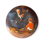 Knowles Norman Rockwell The Tycoon Plate 1982 Heritage Collection 8.5" Limited