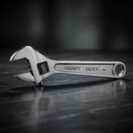 Vintage Heavy Duty 10" 250mm Cr-V Adjustable Wrench 6110 Chrome Vanadium G+