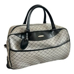 Pierre Cardin Wheeled Duffel Bag Grey Black Rolling Carry-On Travel Luggage