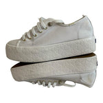 KEDS x KATE SPADE White Canvas Platform Lace-Up Sneakers Women’s Size 8.5