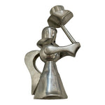 Vintage Banka Tin Angel Candlestick Candle Holder 6" Hand Painted G