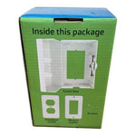 NIB Baby Safety Outlet Cover Box White Double Locking Secure Wappa Babyproofing