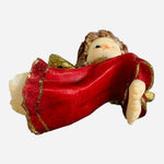 Vintage Heavenly Angel Amulet Mini Resin Figurine 2” Handcrafted Tabletop Angel