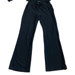 S&S Women Black Hoodie Sweatsuit Two Piece Tracksuit Set Cotton S/M NWOT