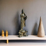 Antique Thai Copper Buddha Statue Rattanakosin Period 19th Century Bronze Amulet