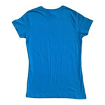 Girls Hazelwood Dana Skully Print T-Shirt Turquoise Cotton Tee Size L New