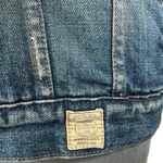 Abercrombie & Fitch Women's Denim Trucker Jacket Size S Sherpa Lined Blue VG