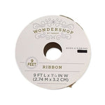WONDERSHOP Tan Mesh Craft Ribbon 1.25" Wide New Holiday Wreath Bow Decor New