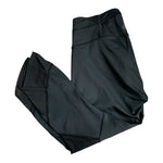 ATHLETA Women's Black Sheer Mesh Panel Capris Sz SP Compression Yoga Leggings