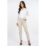 SONOMA Beige Cotton Stretch Jeans Women Size 8 Mid Rise Ankle 27" Inseam VG