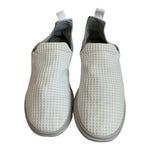 LUSSO CLOUD Jet Matte White Men’s Slip-On Waffle Canvas Shoes Size 13