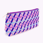 Clinique Colorful Geometric Makeup Bag Canvas Travel Case NWOT