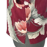 Tommy Bahama Men's Floral Print Hawaiian Beach Shirt S Cotton Short Sleeve EXC
