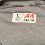 A4 Men's Grey Yellow White Padres Pedal Cause '24 Tee L 100% Polyester NWOT