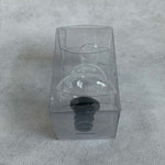 Bordeaux Wine Aerator Glass Bottle Cork Pourer Stopper Preserver Transparent NIB