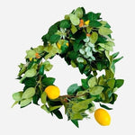 Lemon Garland 6ft Green Yellow Orange Fruit Vine Spring Summer Decor NIP
