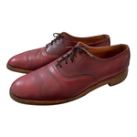 Manistee Brown Leather Lace Up Dress Shoes Mens Size 13 Pre Owned