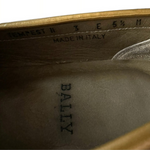 Women's Shoes BALLY Loafers Gold Patent Leather Moccasins Low Heels Moccasins