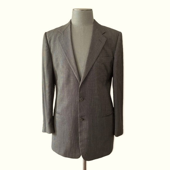 Jhane Barnes Alex Sebastian Men's Brown Gray Blazer 40R 2-Button $299 Retail EXC