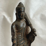 Antique Thai Copper Buddha Statue Rattanakosin Period 19th Century Bronze Amulet