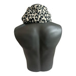 Old Navy Women's Neck Warmer Black White Cheetah Print Fleece Scarf One Size NWT
